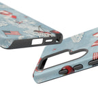Americana Coquette Cherry Bow Phone Case Printify