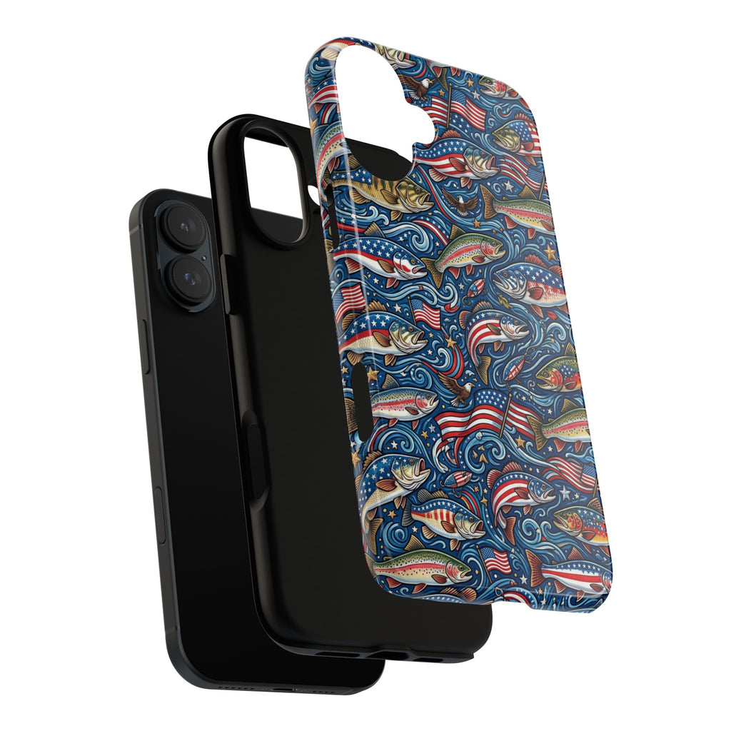 Patriotic Fishing Waters Phone Case Printify