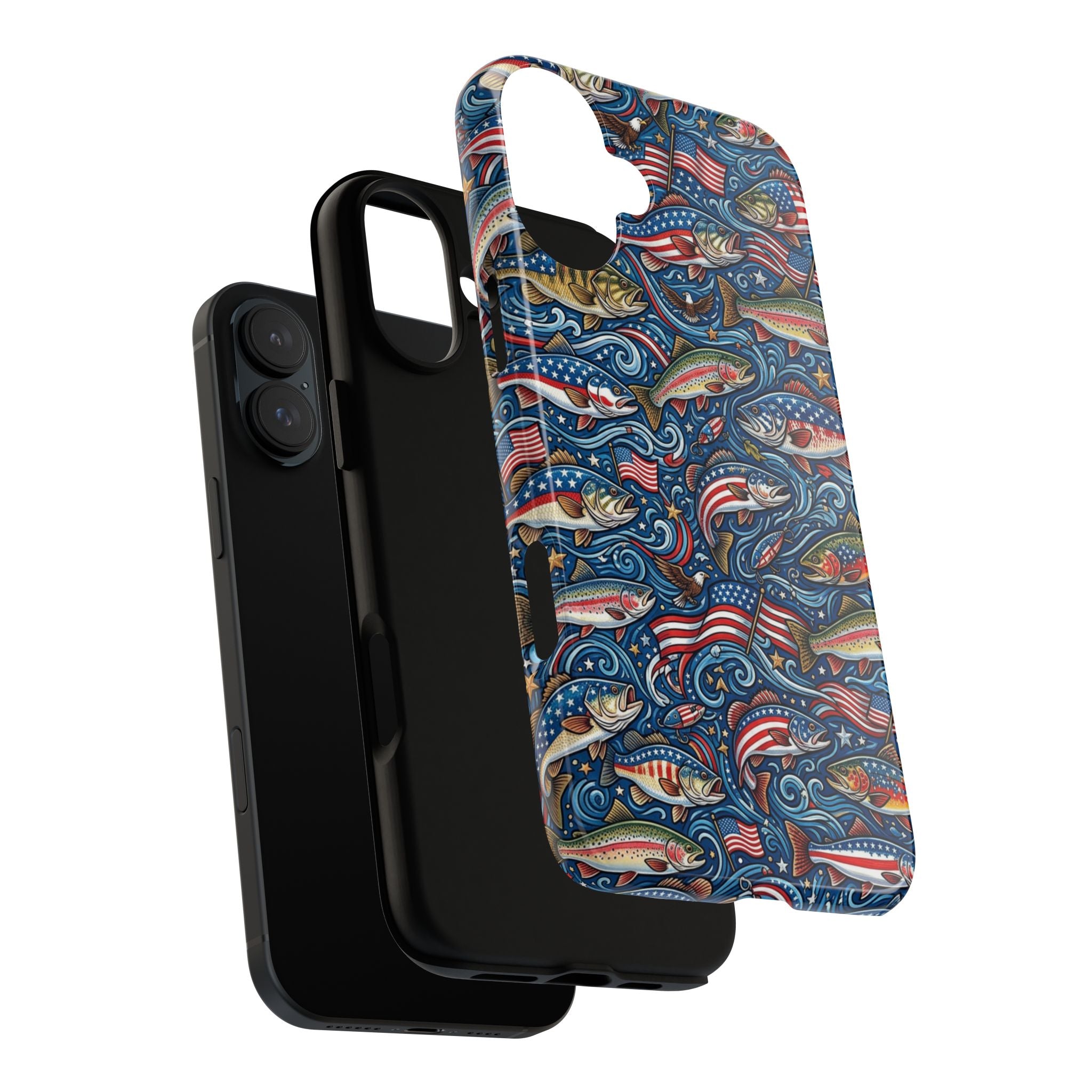 Patriotic Fishing Waters Phone Case Printify