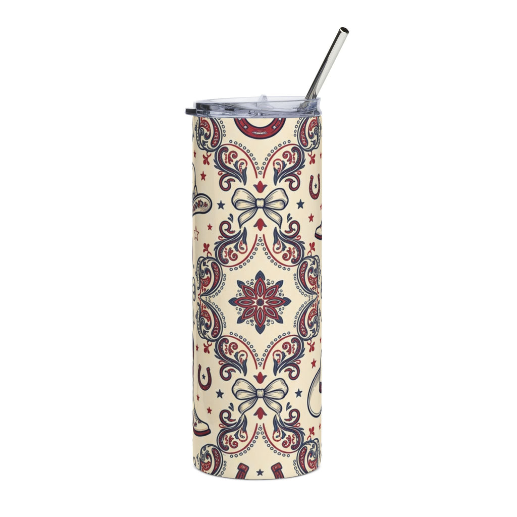 Cowgirl Americana 20oz Stainless Steel Tumbler Printify