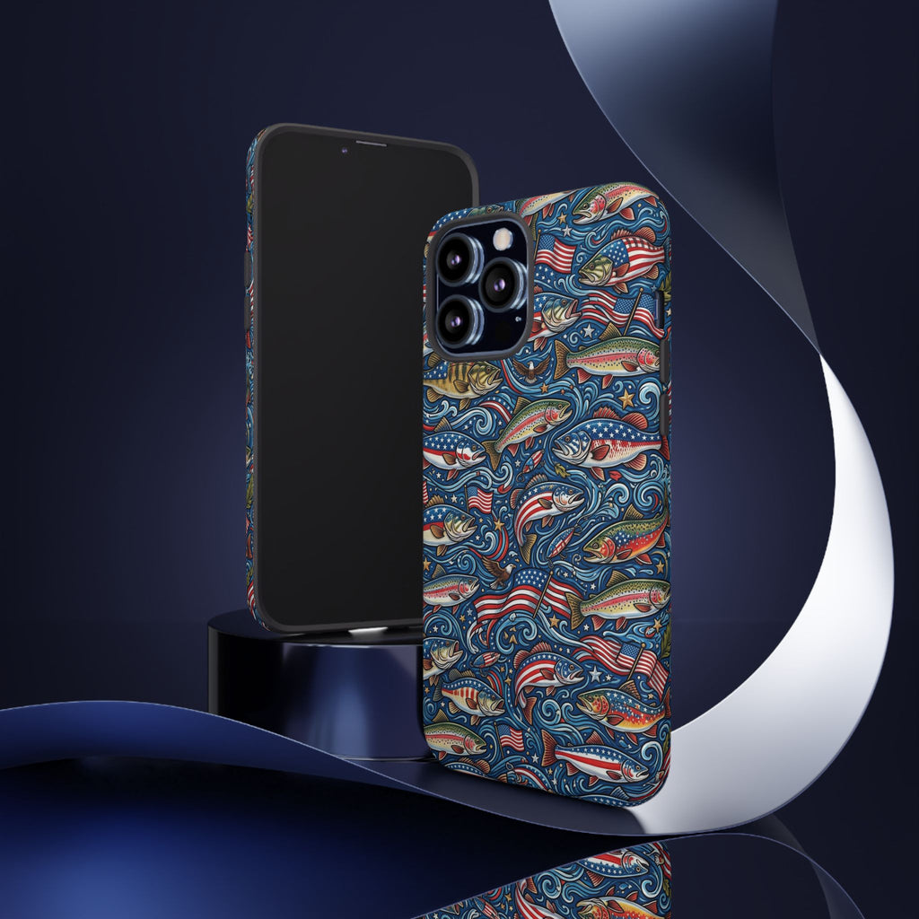 Patriotic Fishing Waters Phone Case Printify