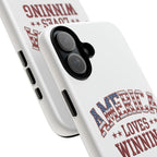 America Loves Winning Patriotic Phone Case – Tough Dual Layer iPhone & Samsung Galaxy S26 Case