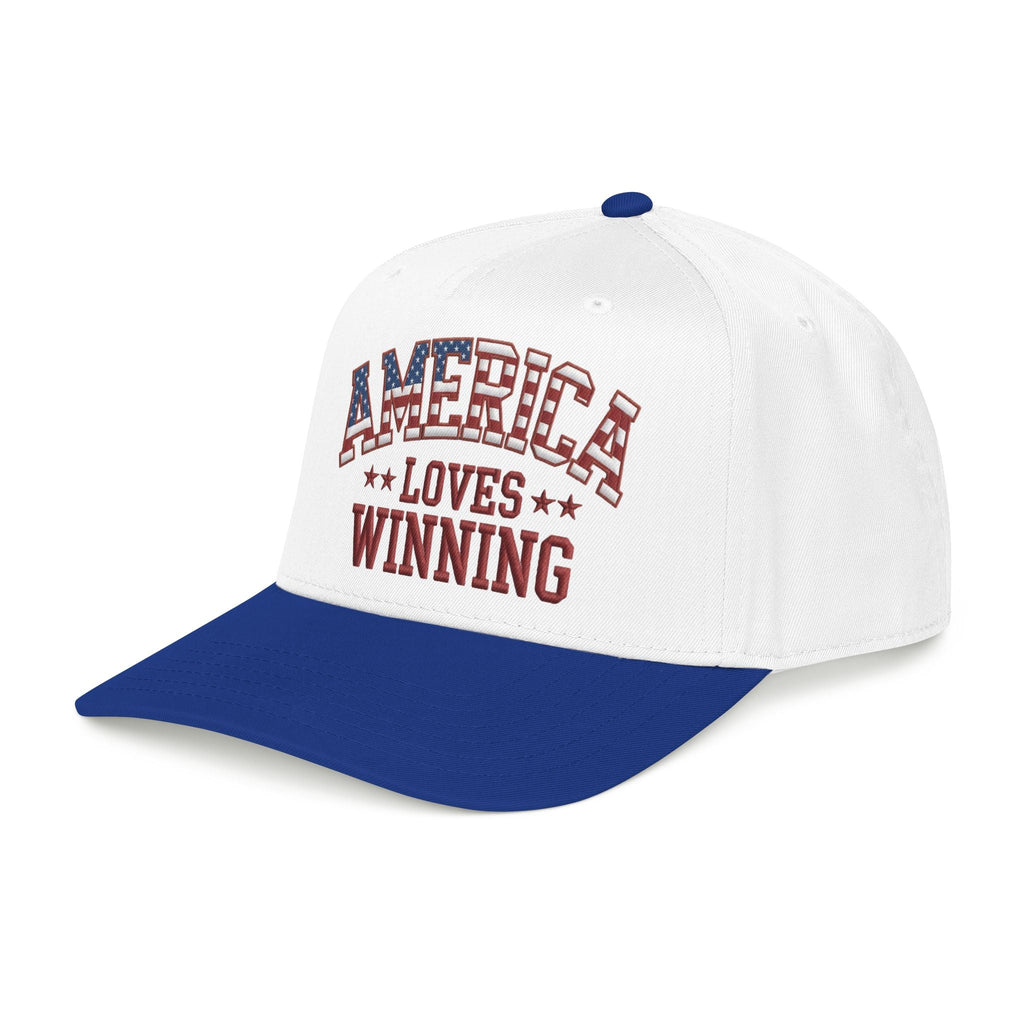 America Loves Winning Patriotic Hat – American Flag Cap