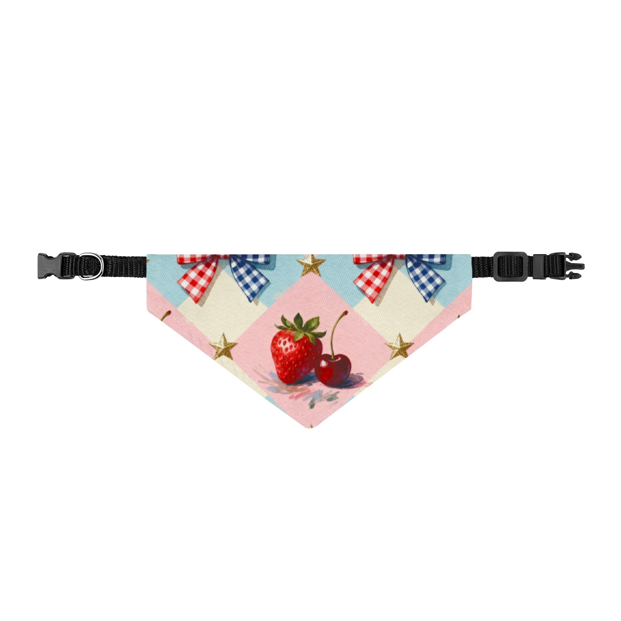 Berry Sweet Americana Dog Bandana – Patriotic Summer Pet Bandana Printify