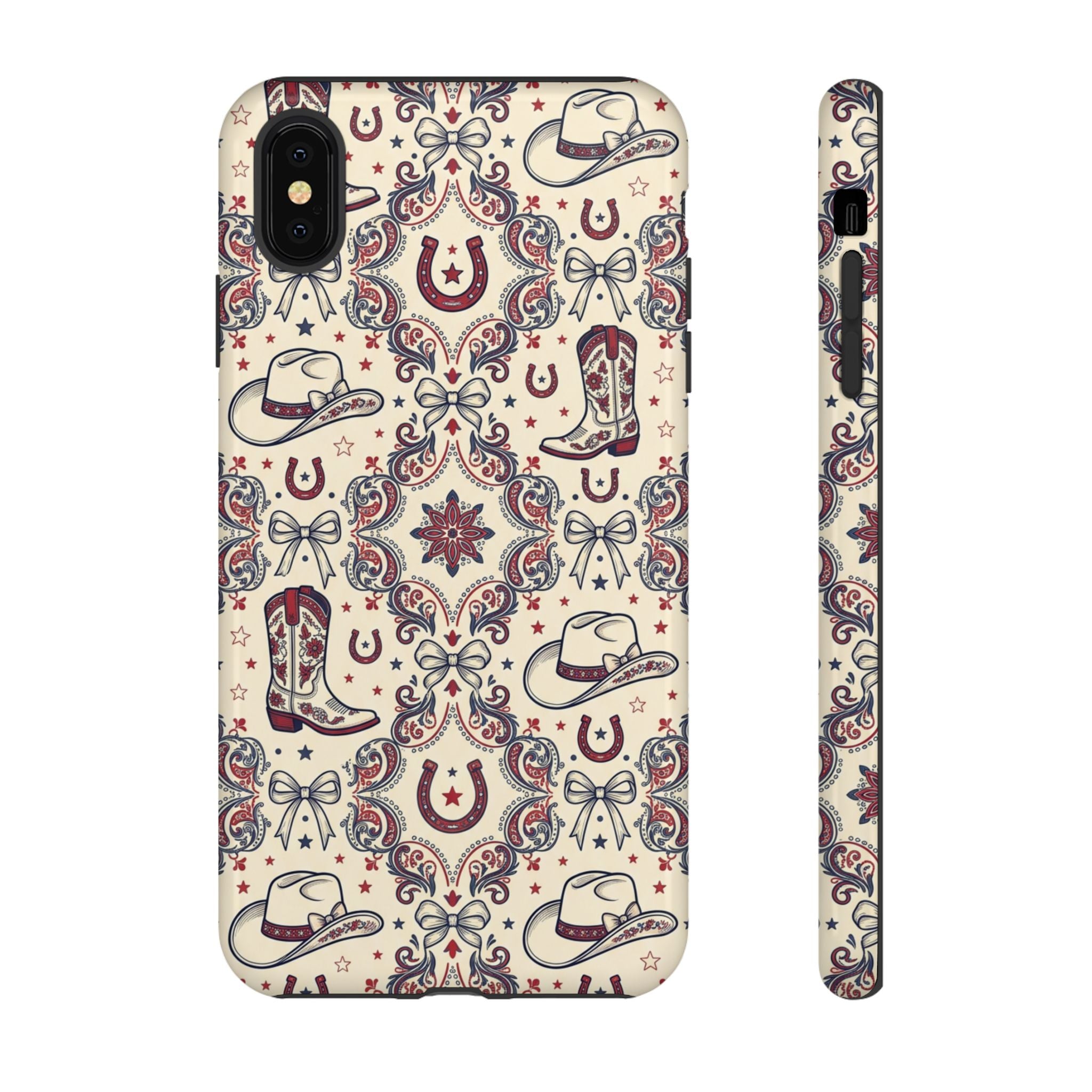 Americana Cowgirl Coquette Phone Case Printify
