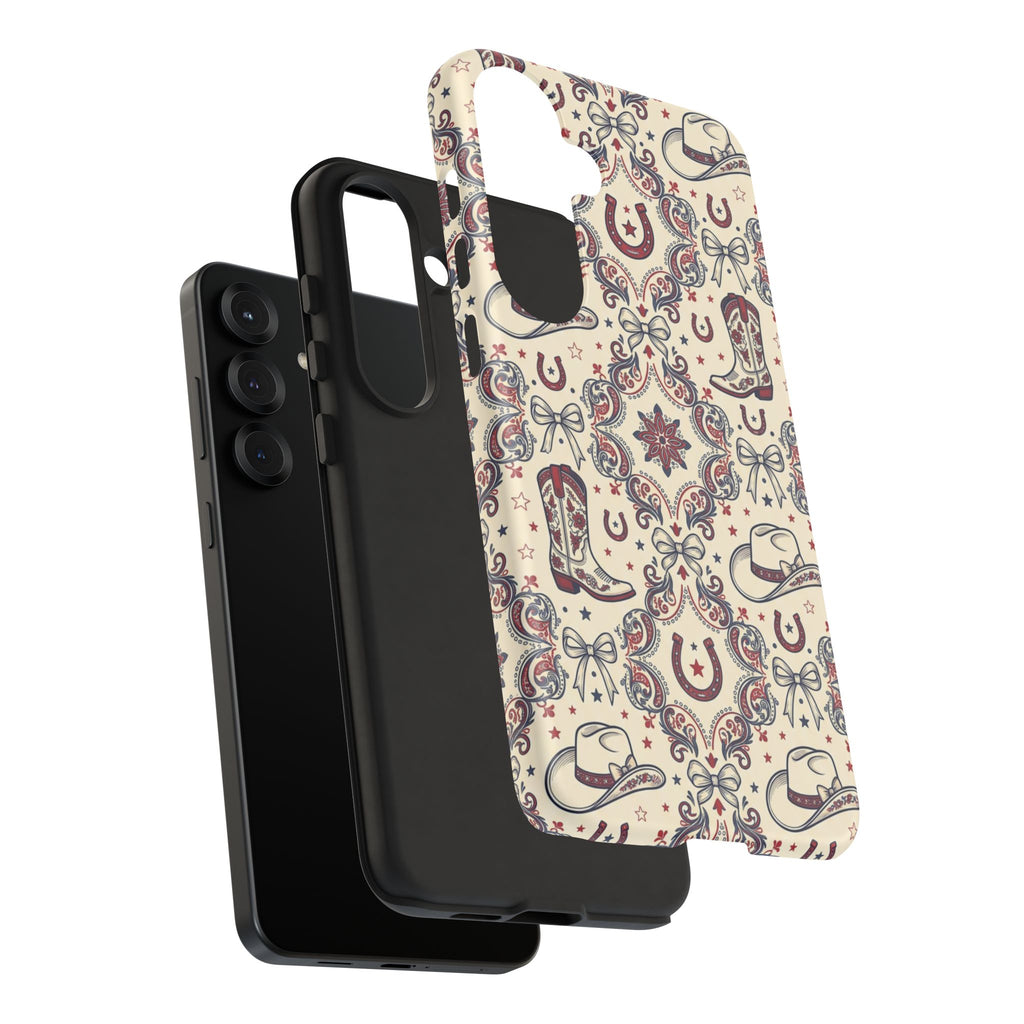 Americana Cowgirl Coquette Phone Case Printify