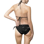 All-Black American Flag Bikini — Patriotic Women's Swimwear