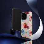Americana Coquette Cherry Picnic Phone Case Printify
