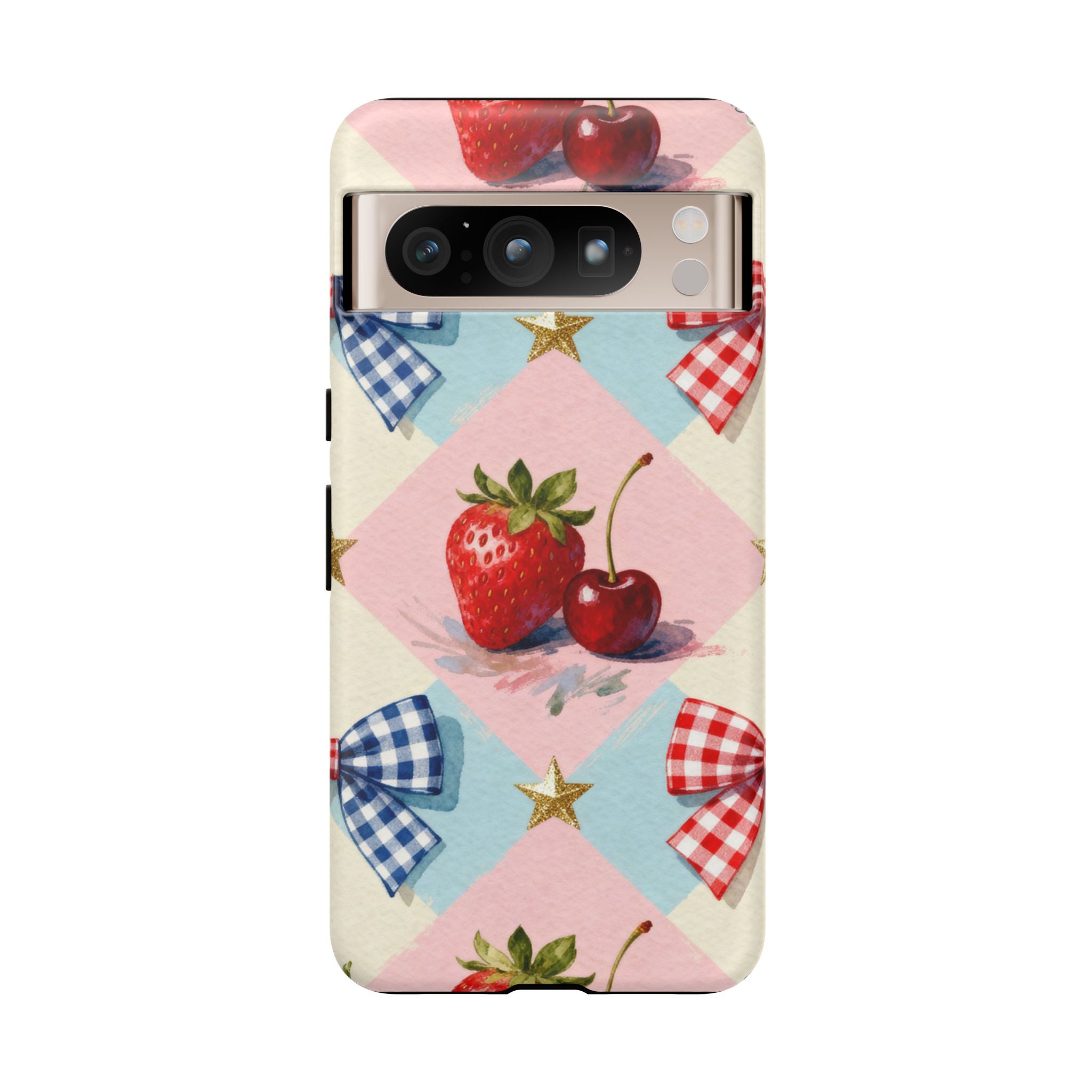 Americana Coquette Cherry Picnic Phone Case Printify