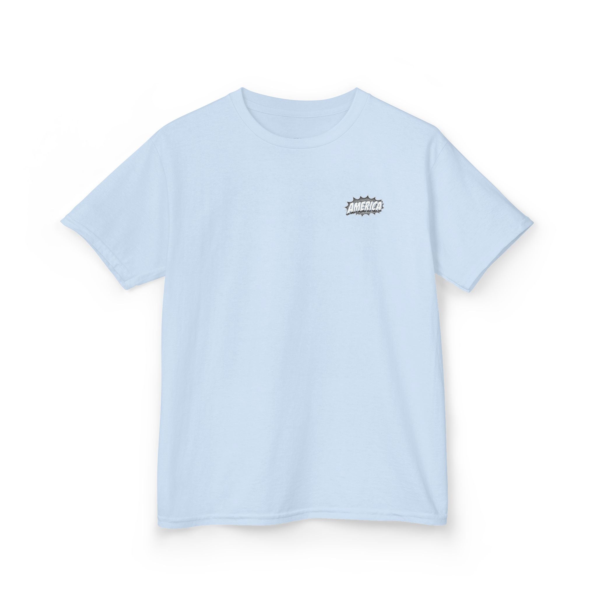America Comic Book History Kids Tee Printify