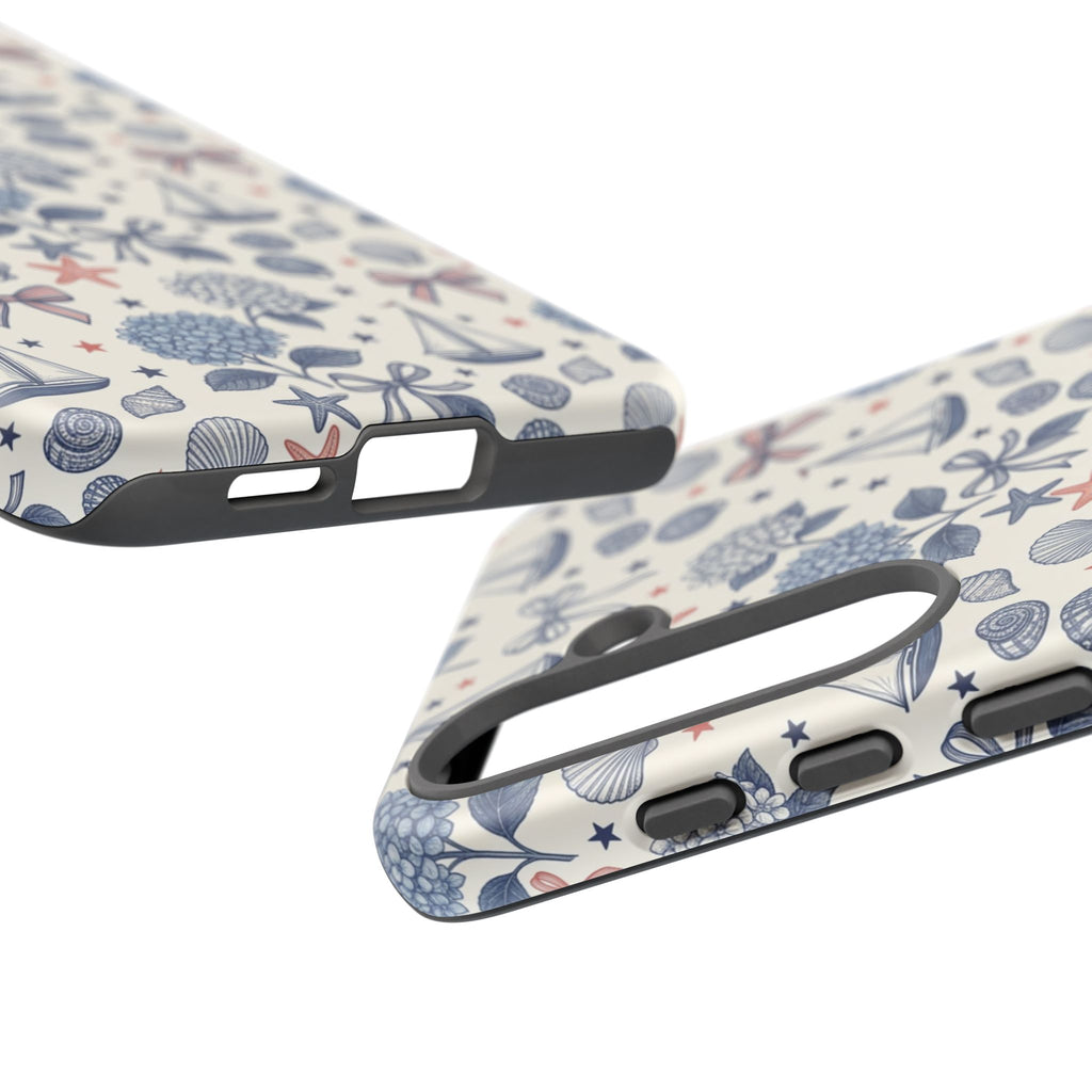 Coastal Americana Hydrangea Phone Case Printify