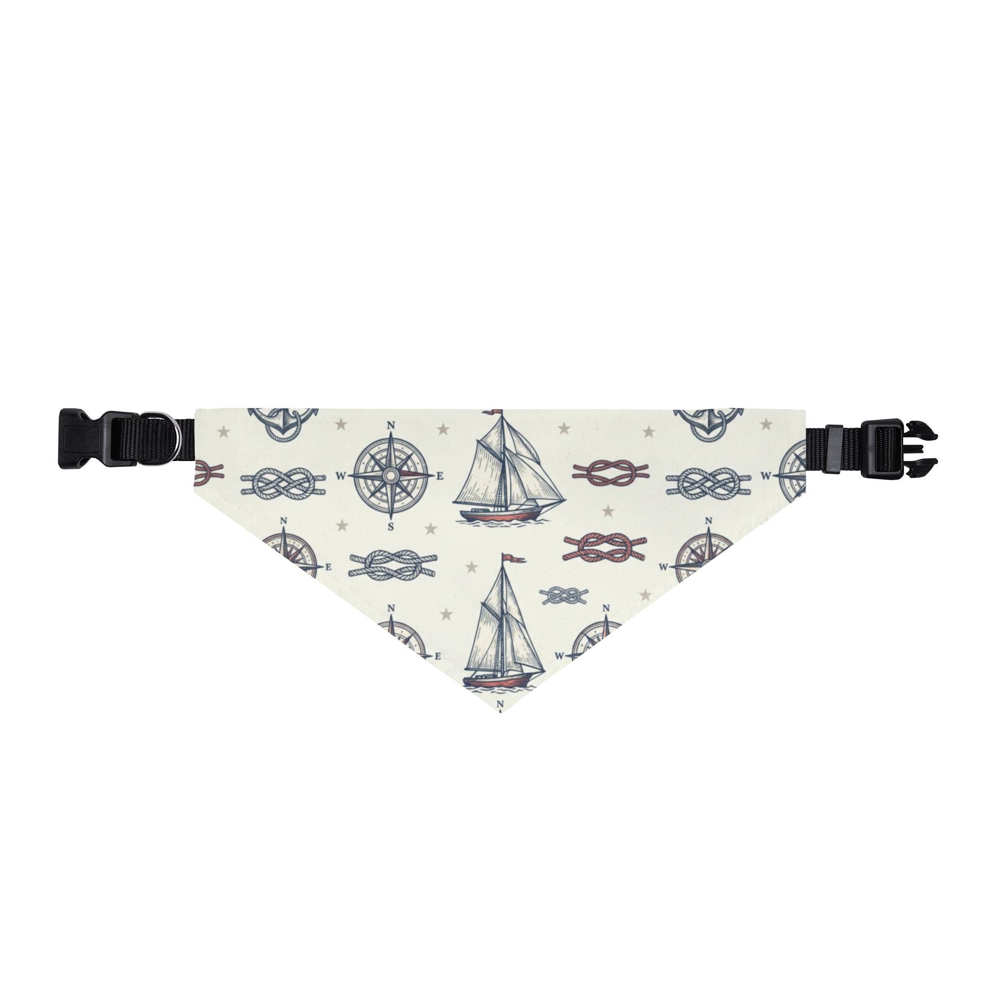 Nautical Heritage Dog Bandana – Coastal Americana Pet Bandana Printify