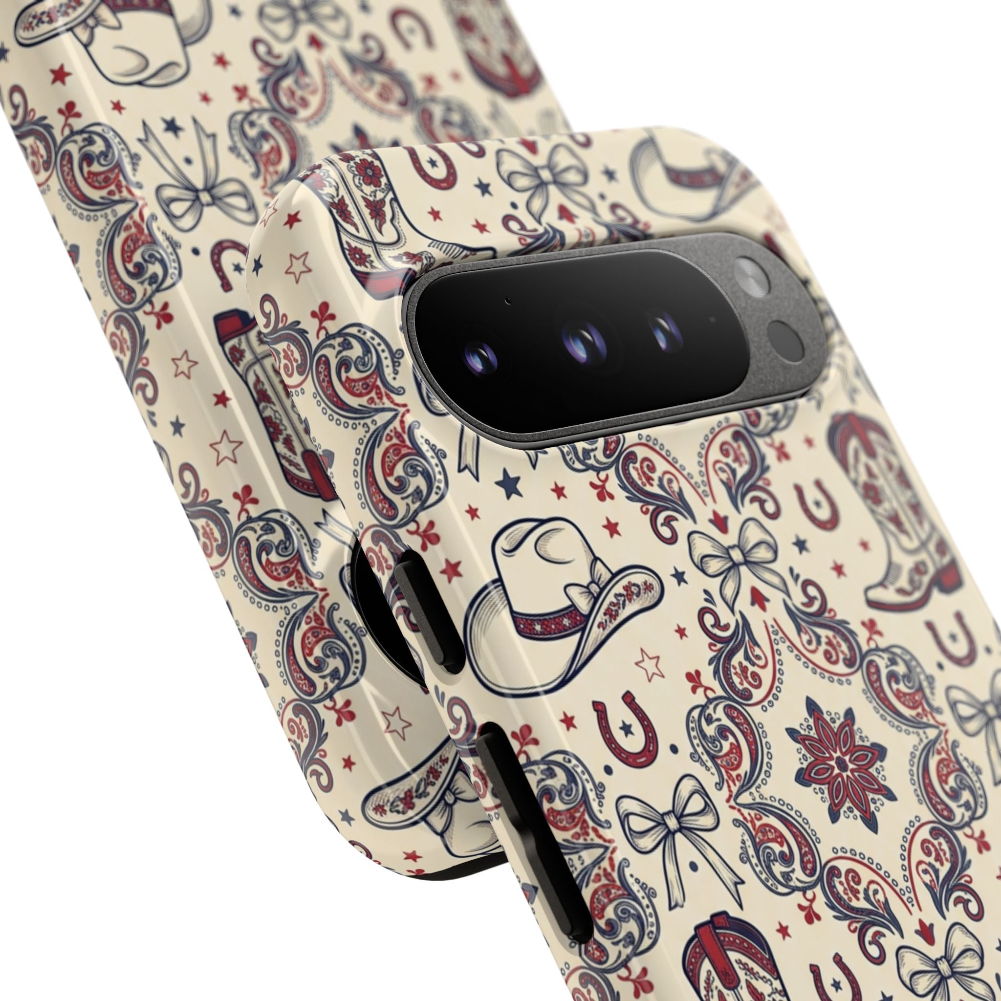 Americana Cowgirl Coquette Phone Case Printify