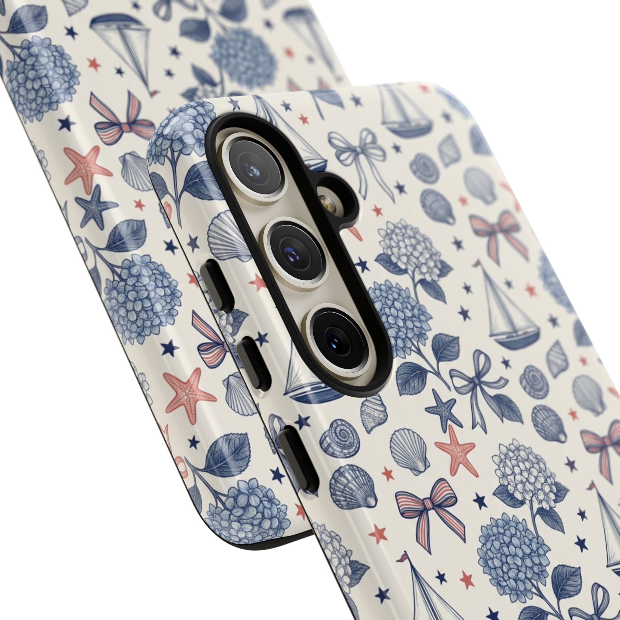 Coastal Americana Hydrangea Phone Case Printify