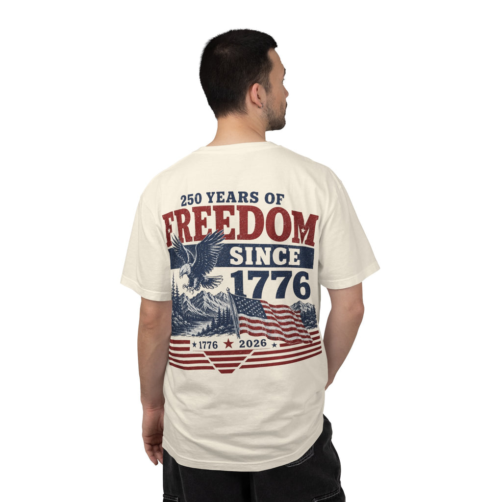 Freedom Since 1776 T-Shirt — 250 Years of American Pride Graphic Tee Printify