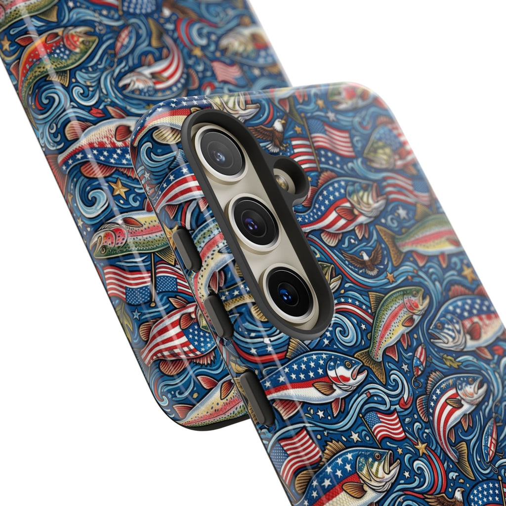 Patriotic Fishing Waters Phone Case Printify