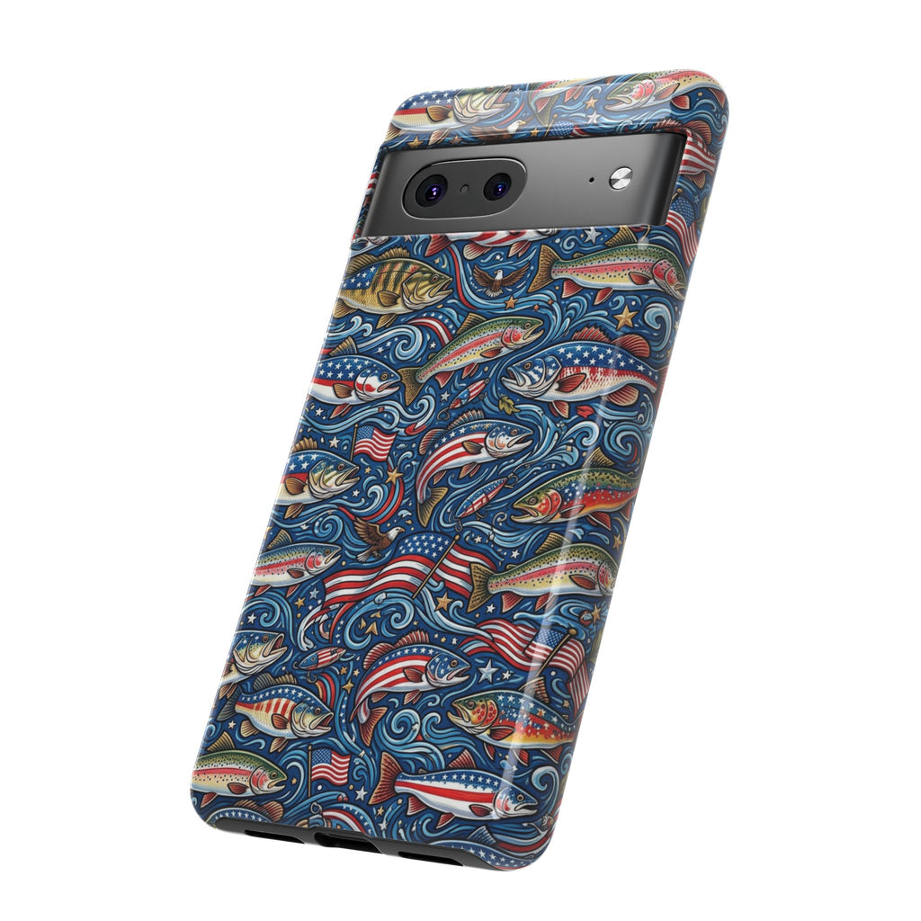 Patriotic Fishing Waters Phone Case Printify