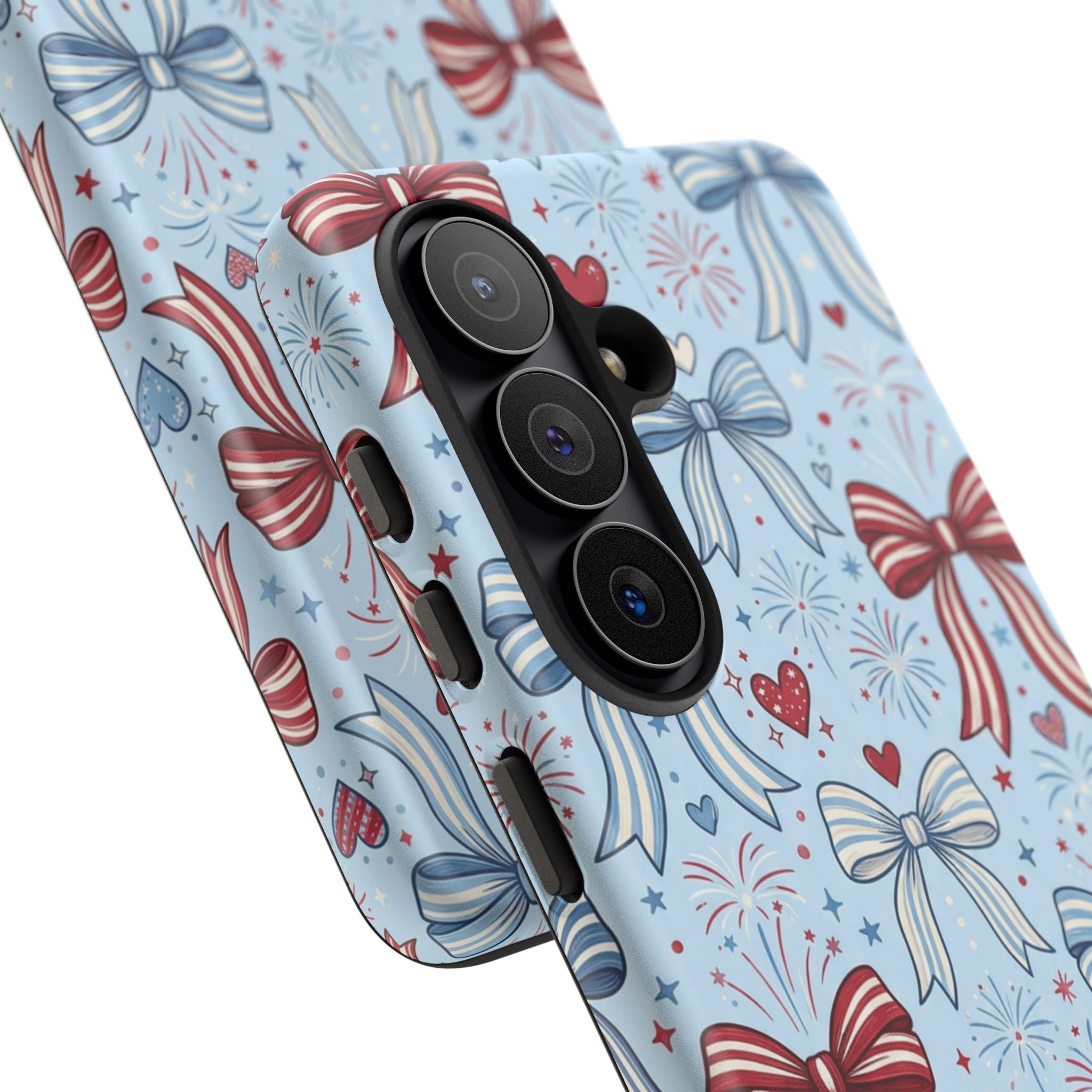 Patriotic Coquette Bows & Fireworks Phone Case Printify