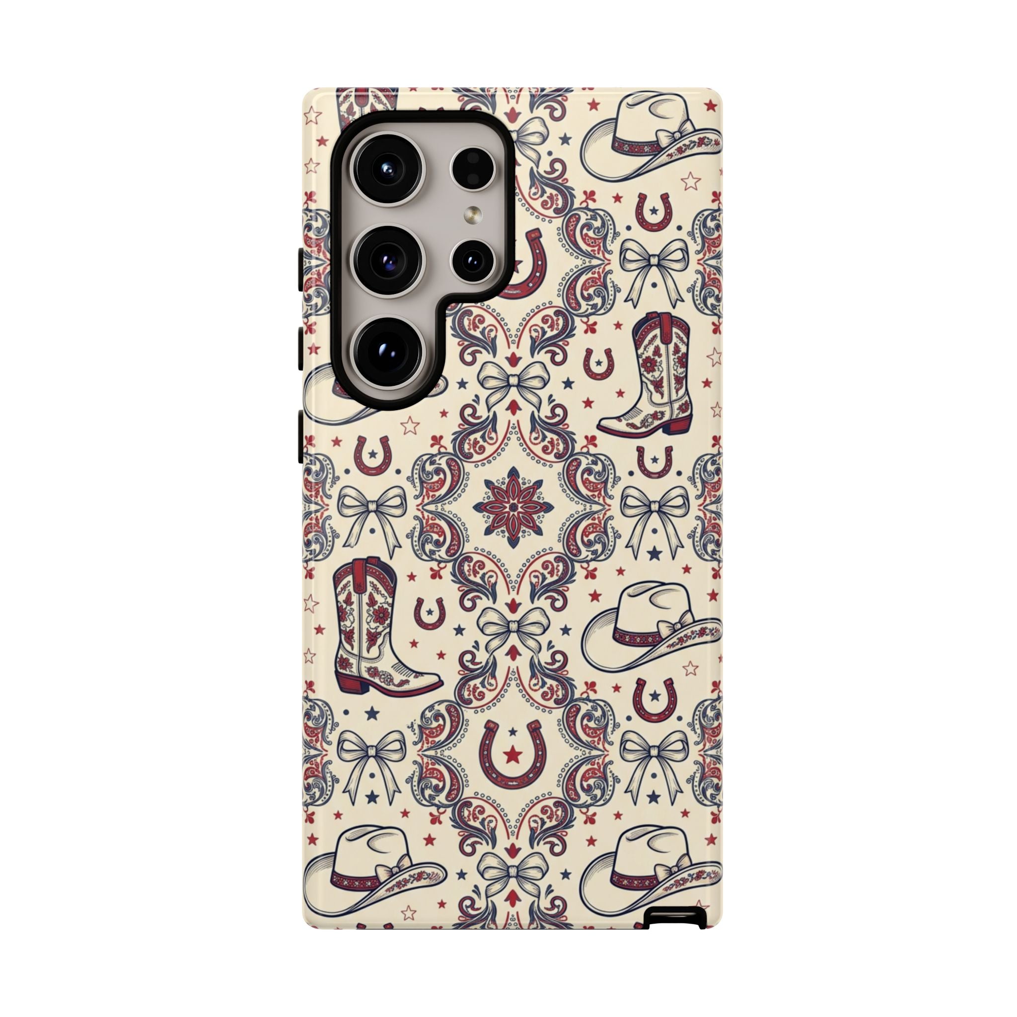 Americana Cowgirl Coquette Phone Case Printify