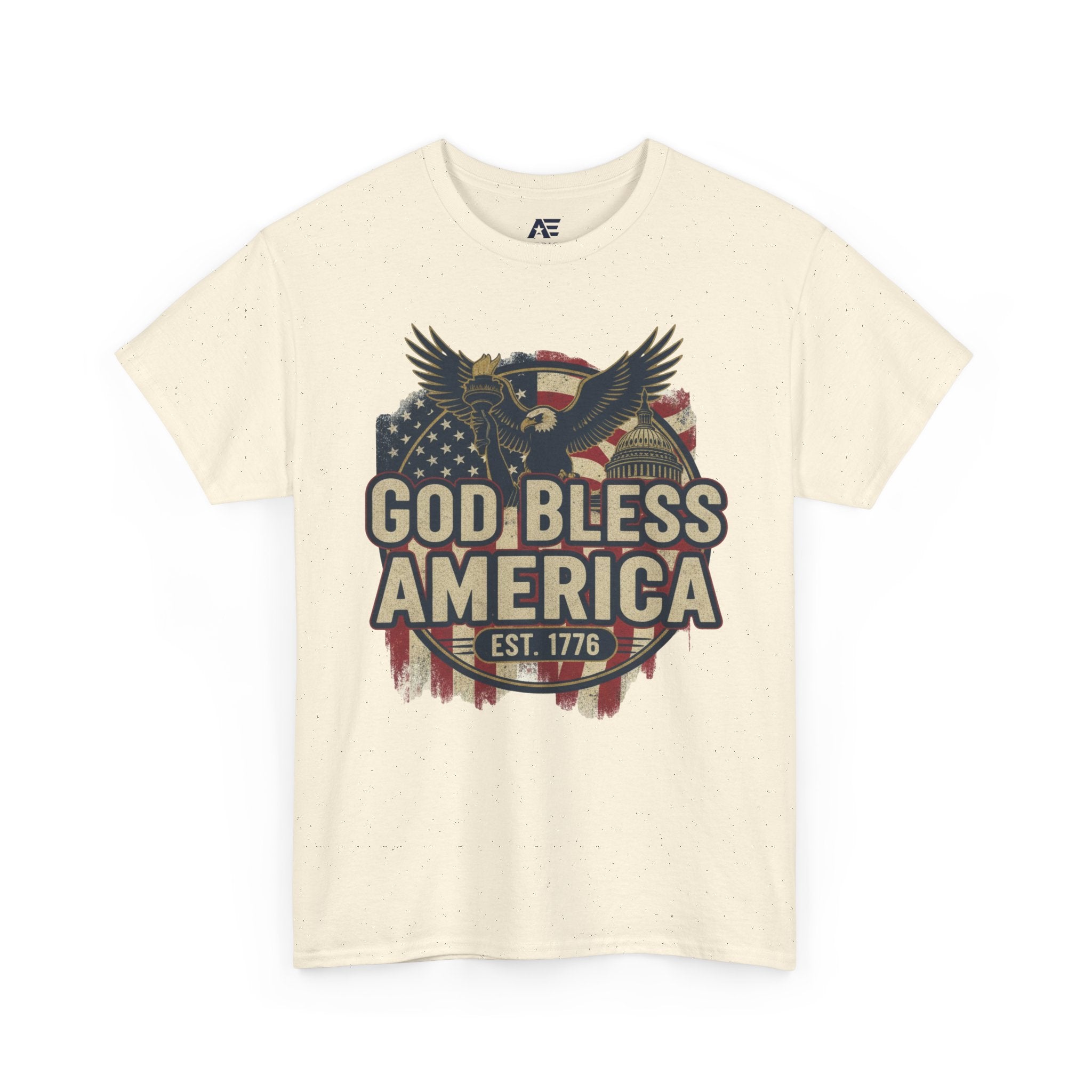 God Bless America 1776 Patriotic T-Shirt – Vintage American Heritage Tee