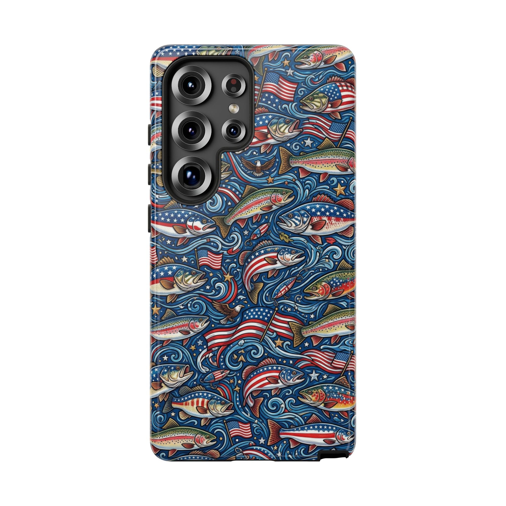 Patriotic Fishing Waters Phone Case Printify
