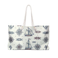Nautical Compass & Sailboat Weekender Tote Printify