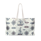Nautical Compass & Sailboat Weekender Tote Printify