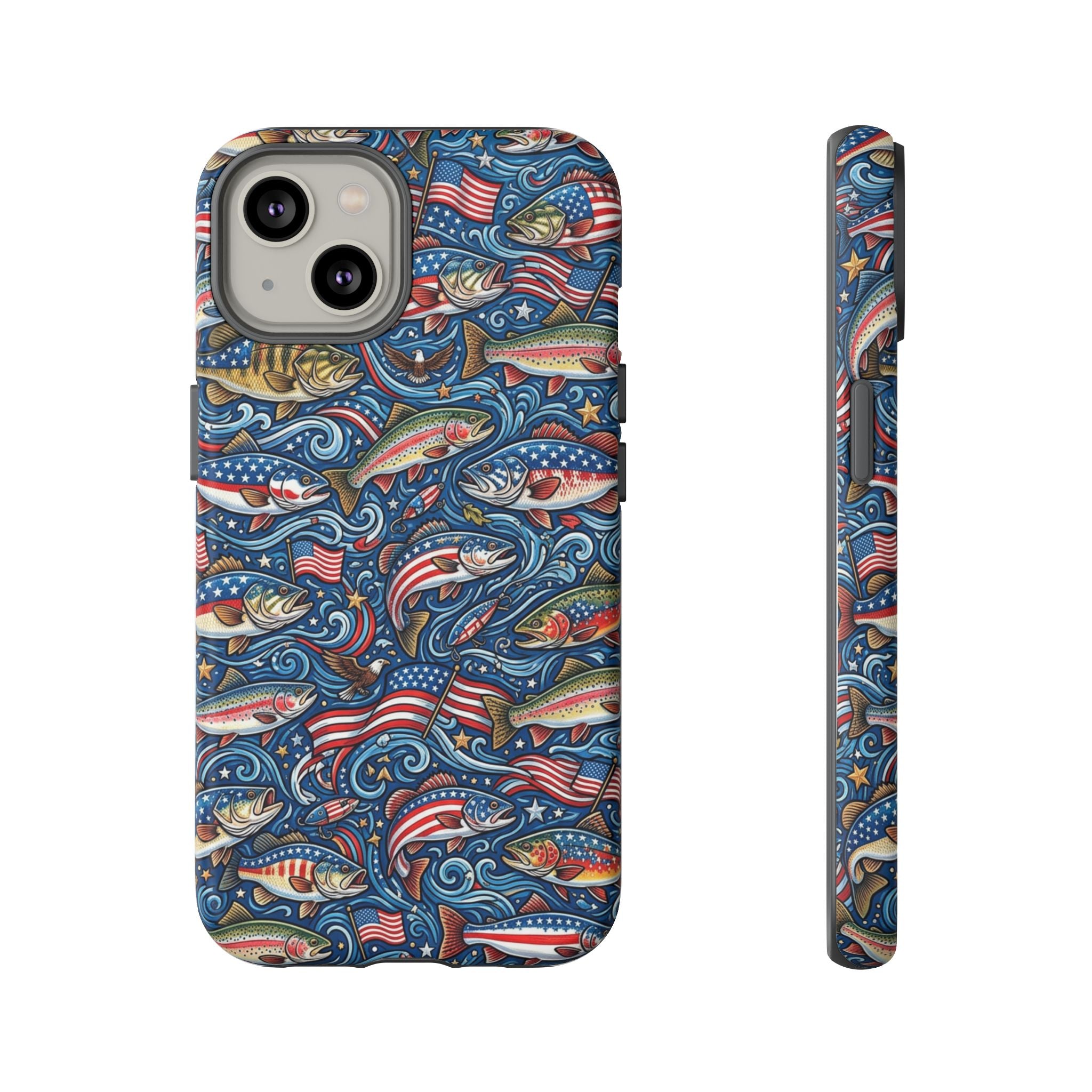 Patriotic Fishing Waters Phone Case Printify