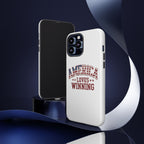 America Loves Winning Patriotic Phone Case – Tough Dual Layer iPhone & Samsung Galaxy S26 Case
