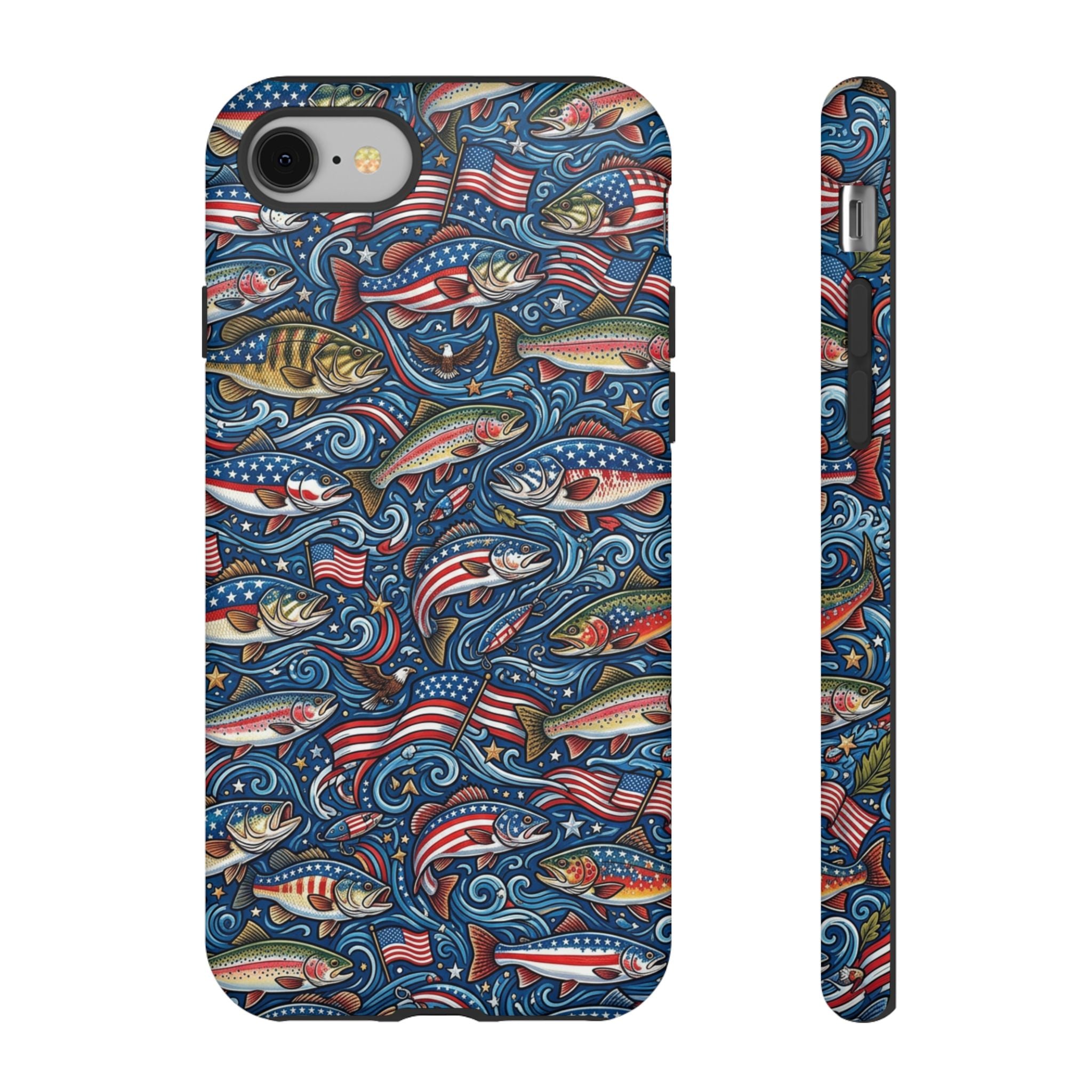 Patriotic Fishing Waters Phone Case Printify