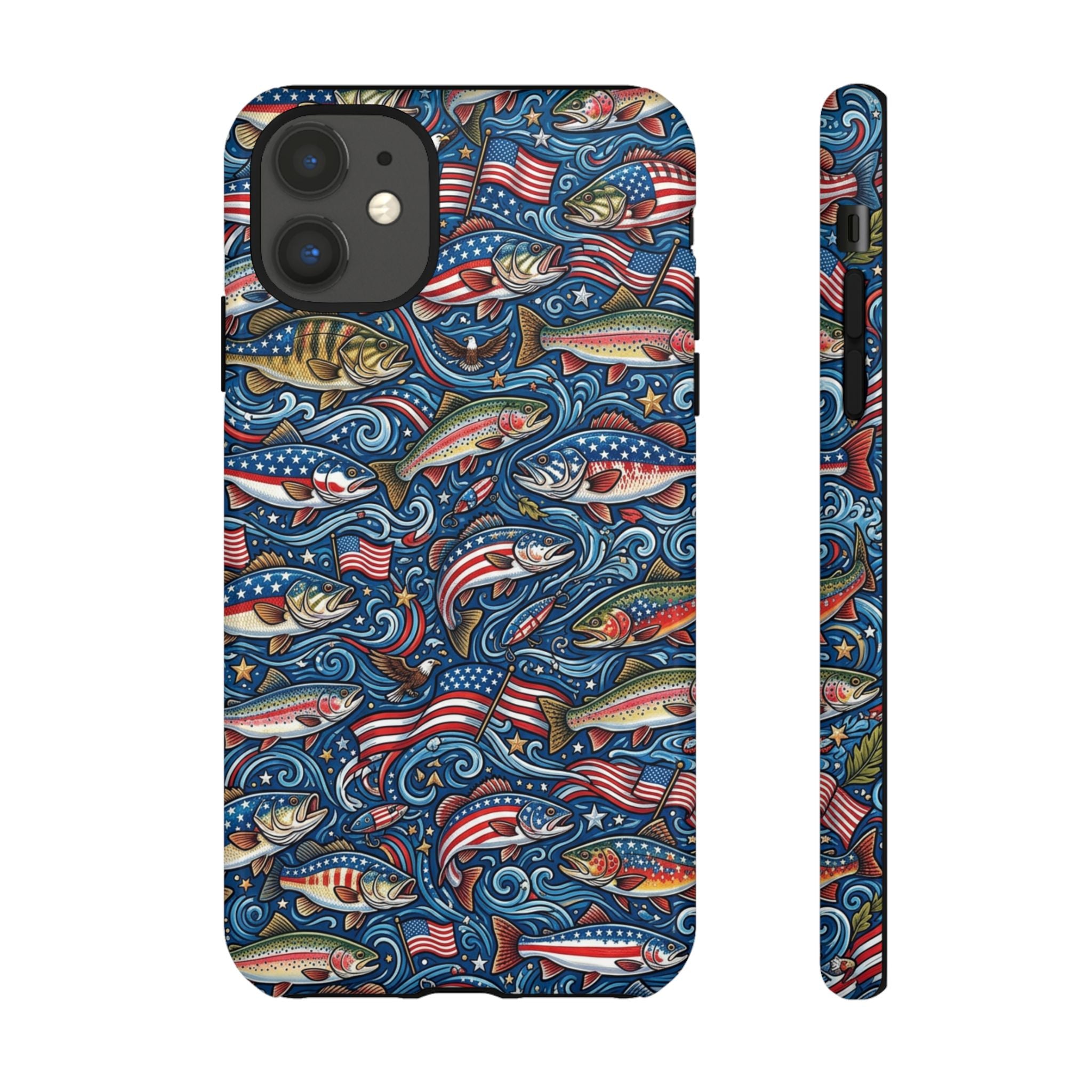 Patriotic Fishing Waters Phone Case Printify