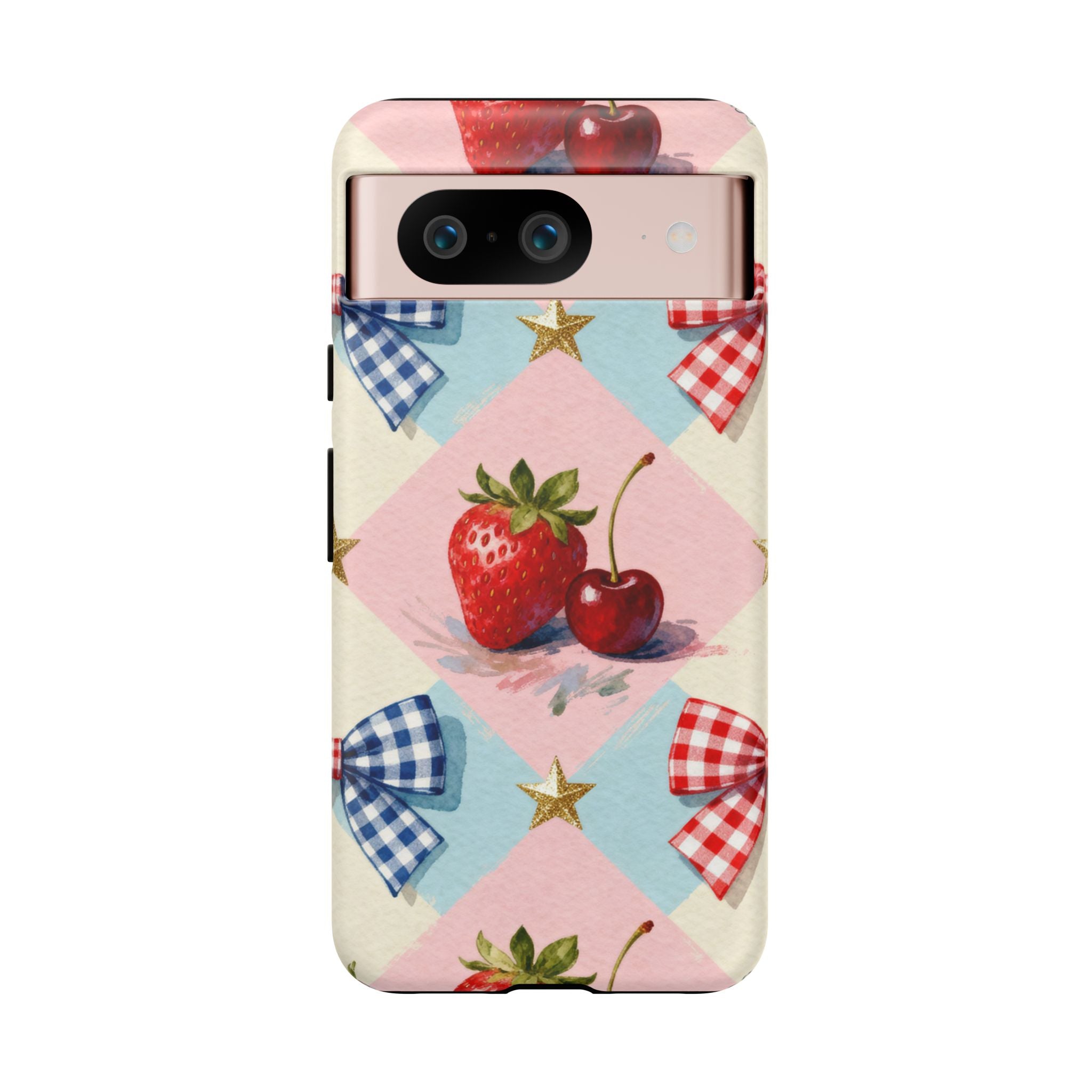 Americana Coquette Cherry Picnic Phone Case Printify