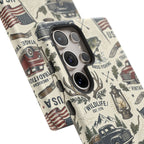 Patriotic Outdoors Phone Case – Bass Fishing & Vintage Americana Case Printify