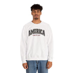 America Athletic Club Crewneck Sweatshirt – Vintage Collegiate Americana Pullover Printify