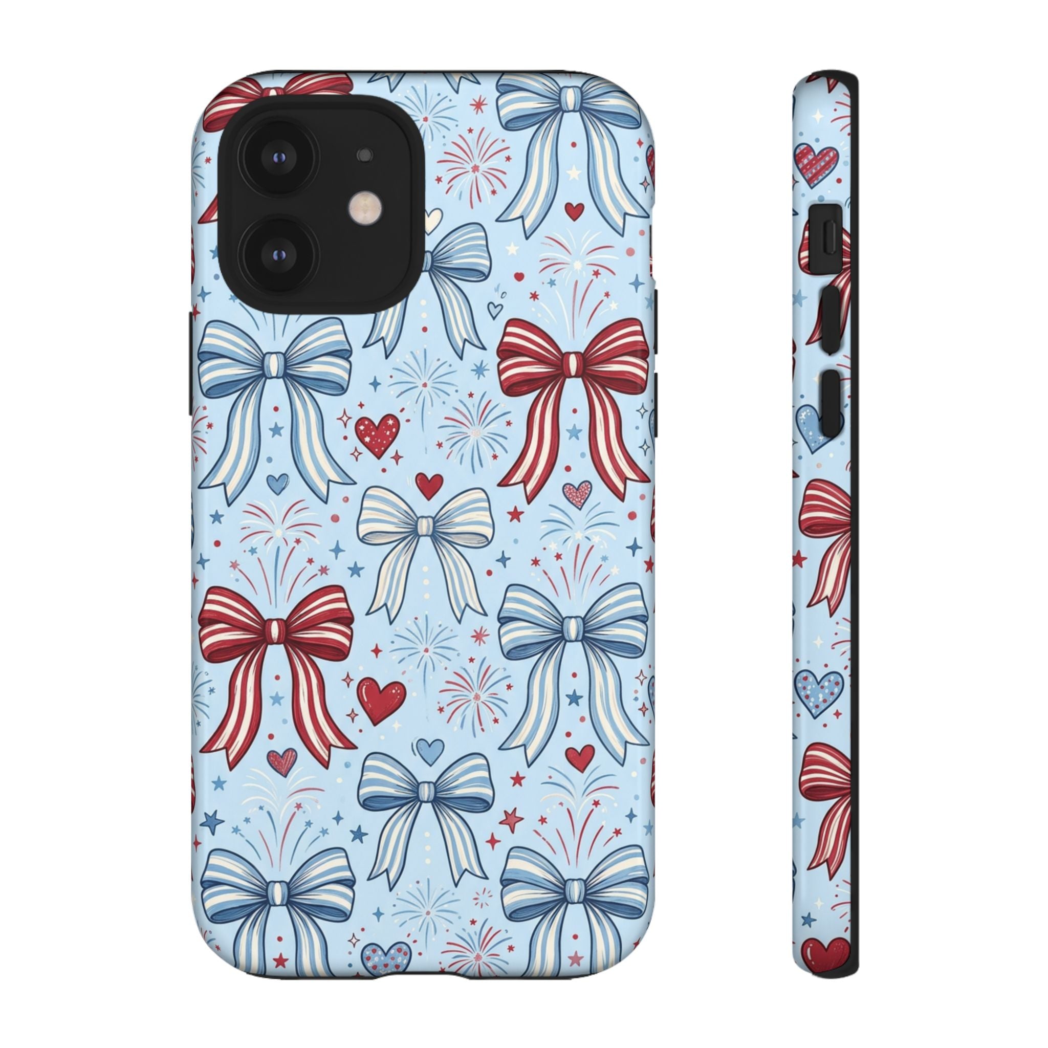 Patriotic Coquette Bows & Fireworks Phone Case Printify