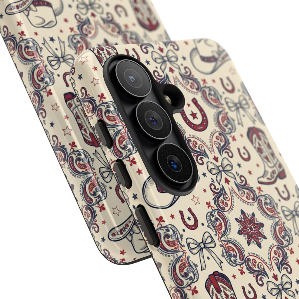 Americana Cowgirl Coquette Phone Case Printify