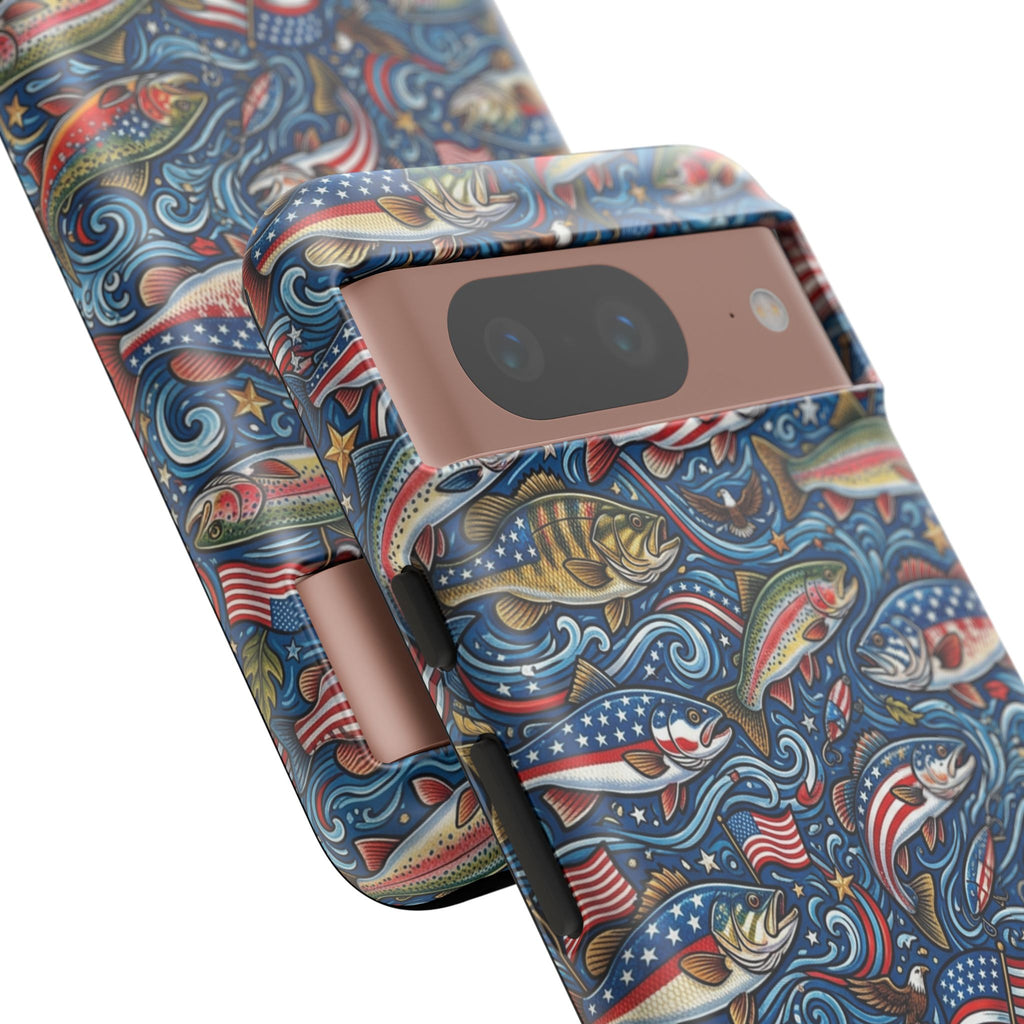 Patriotic Fishing Waters Phone Case Printify
