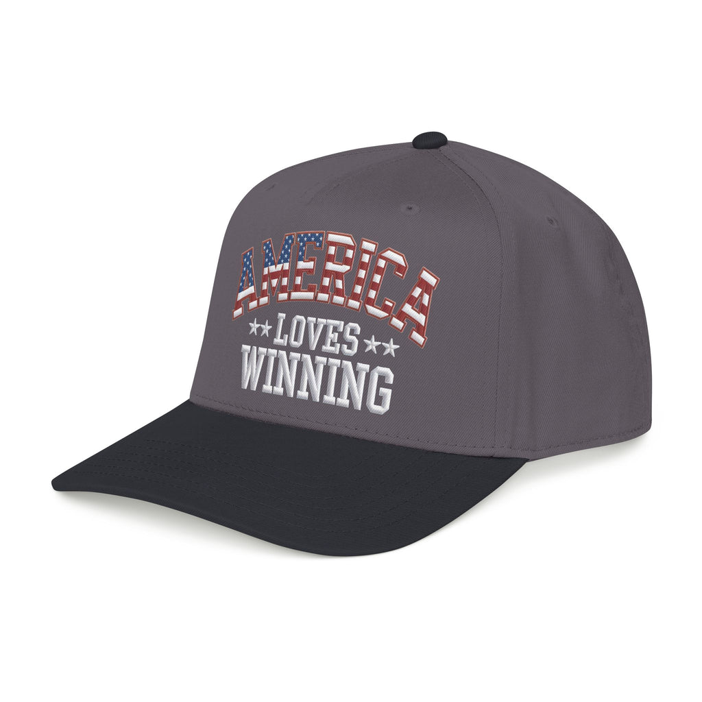 America Loves Winning Patriotic Hat – American Flag Cap