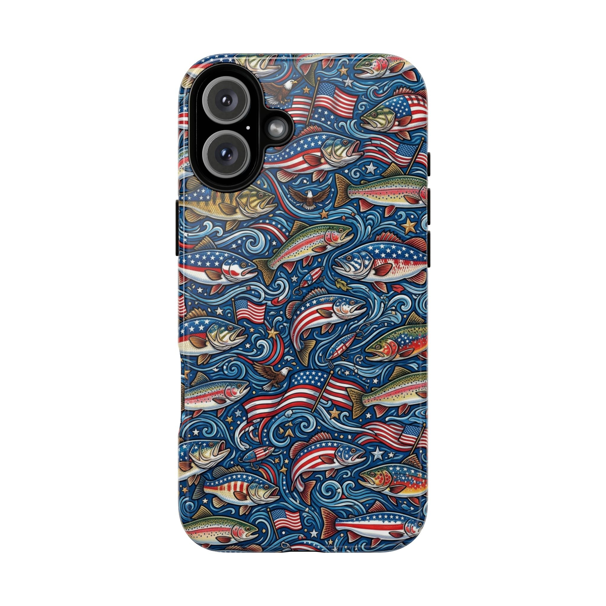 Patriotic Fishing Waters Phone Case Printify