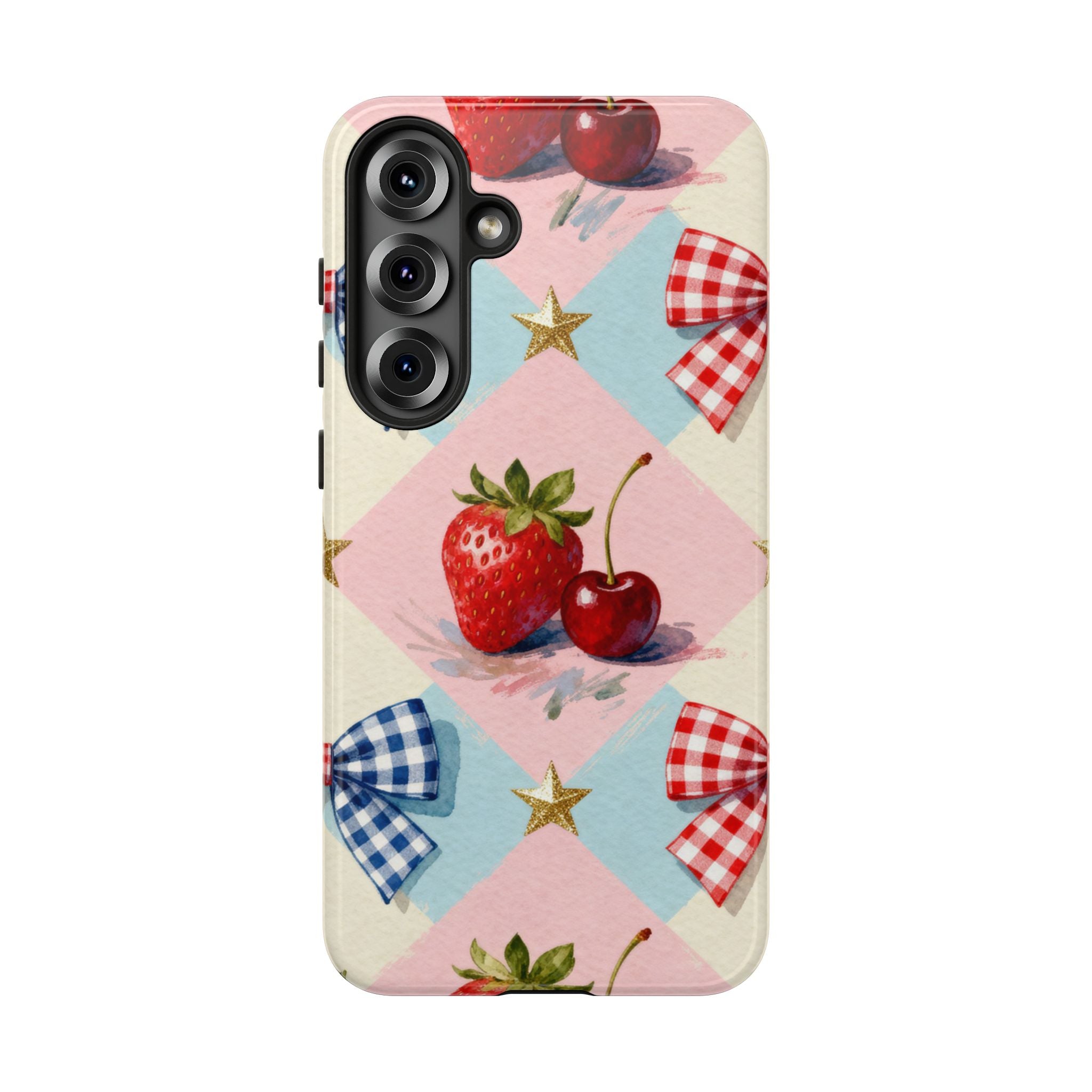 Americana Coquette Cherry Picnic Phone Case Printify