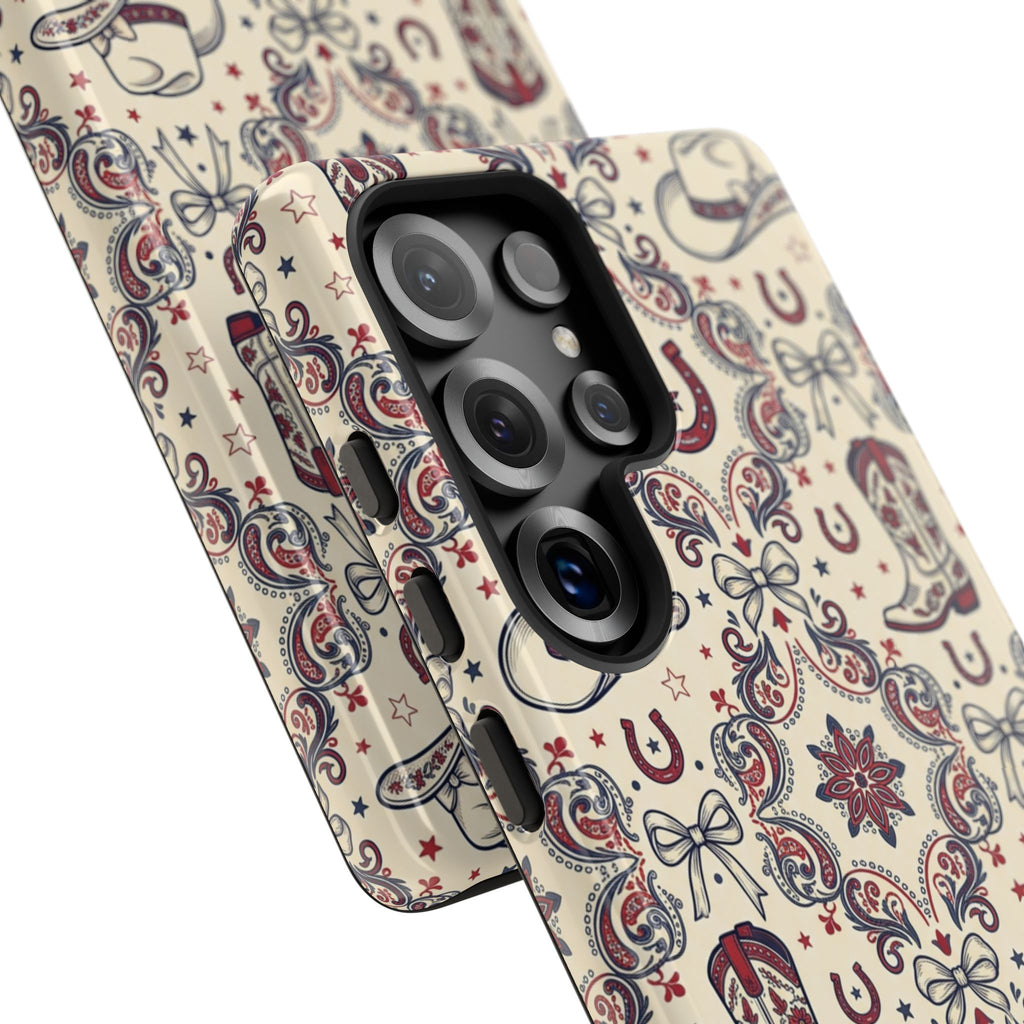 Americana Cowgirl Coquette Phone Case Printify