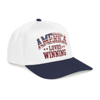 America Loves Winning Patriotic Hat – American Flag Cap