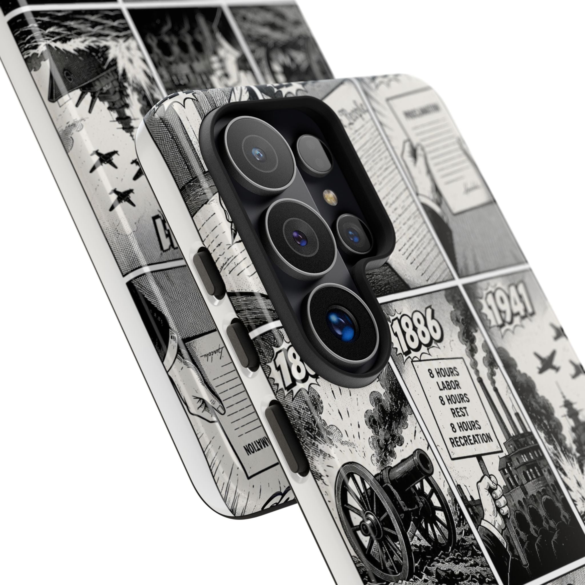 America Through the Ages Comic History Phone Case Printify