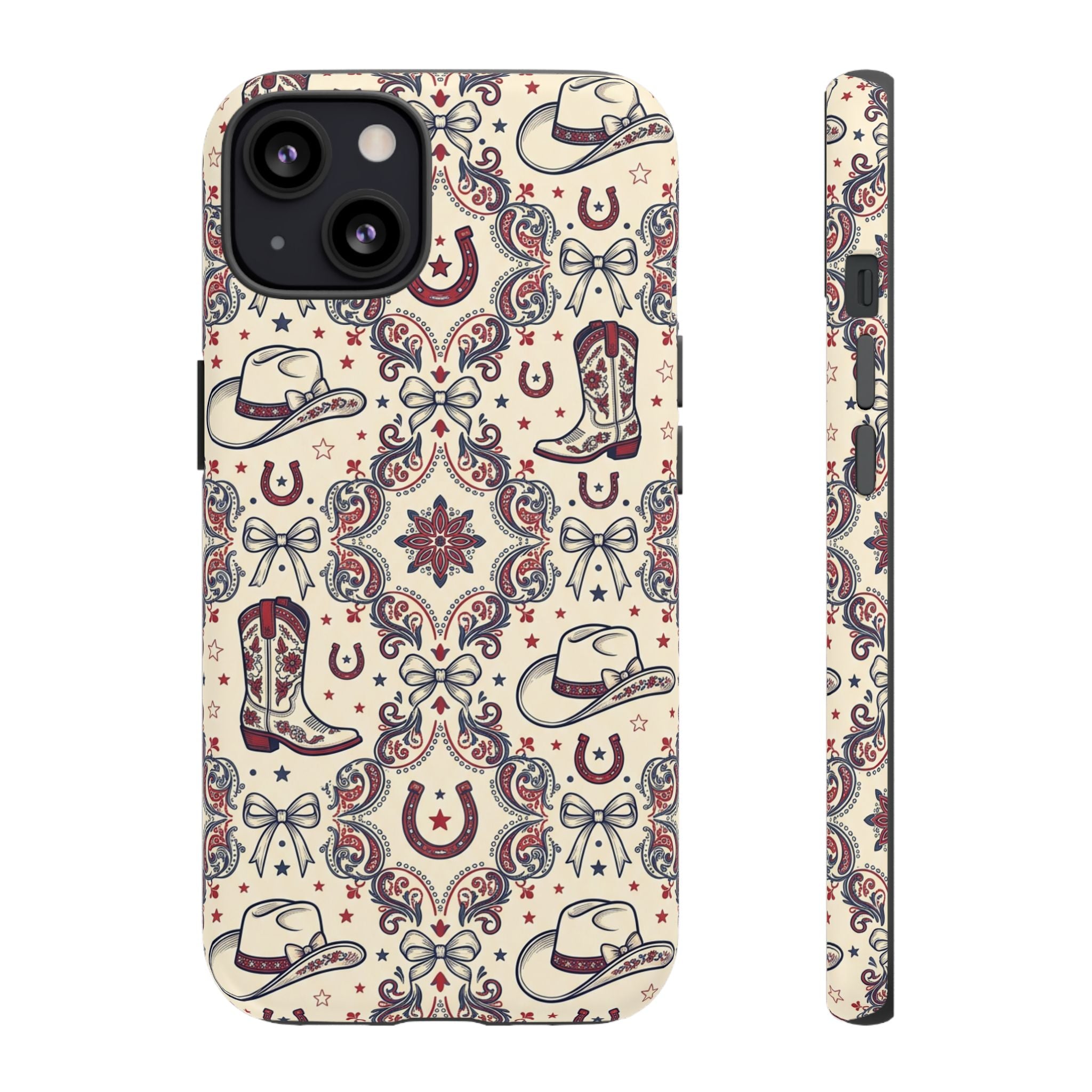 Americana Cowgirl Coquette Phone Case Printify