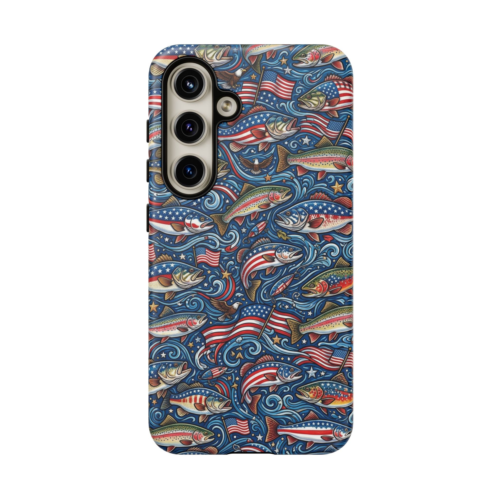 Patriotic Fishing Waters Phone Case Printify