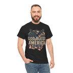 God Bless America 1776 Patriotic T-Shirt – Vintage American Heritage Tee Printify