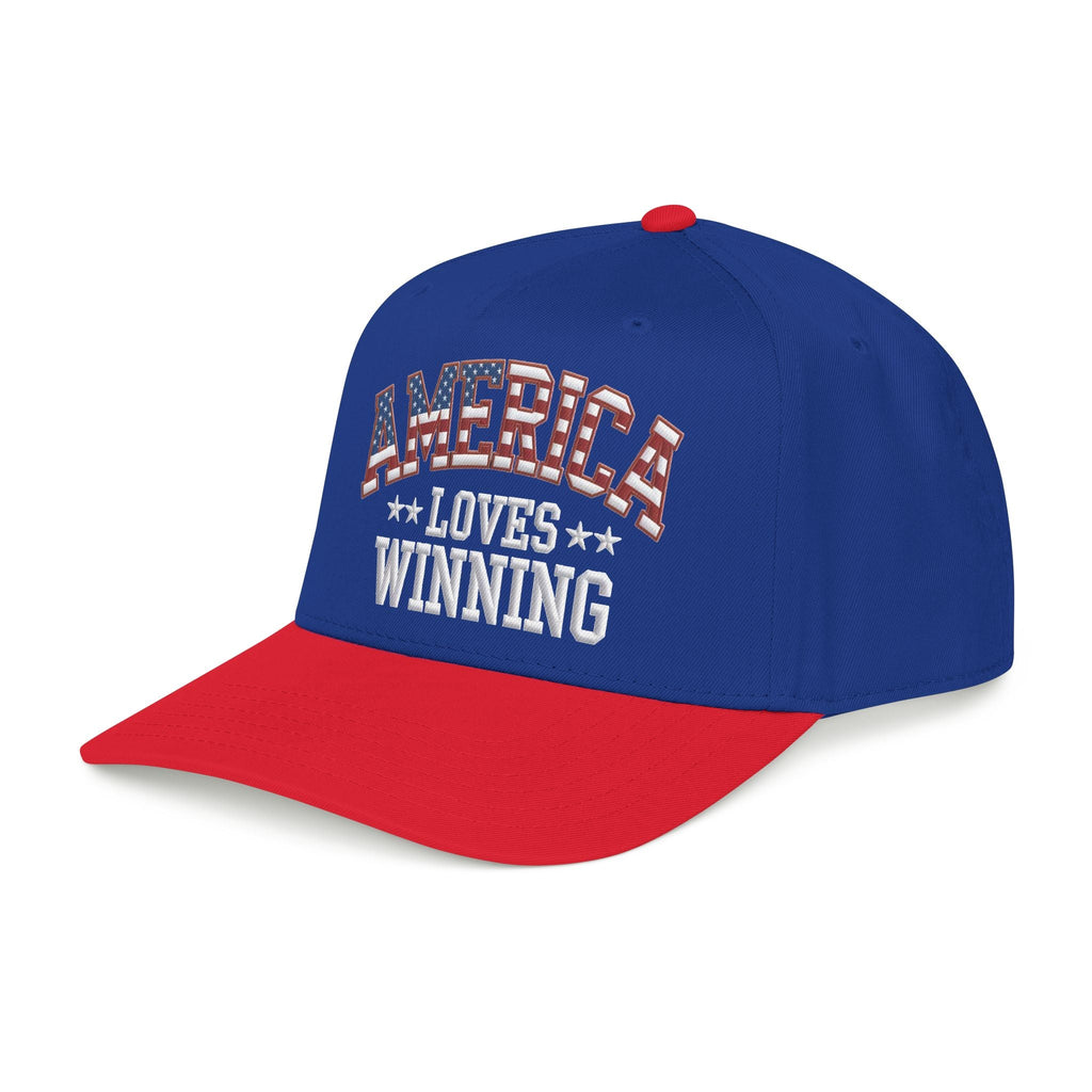 America Loves Winning Patriotic Hat – American Flag Cap