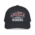 America Loves Winning Patriotic Hat – American Flag Cap
