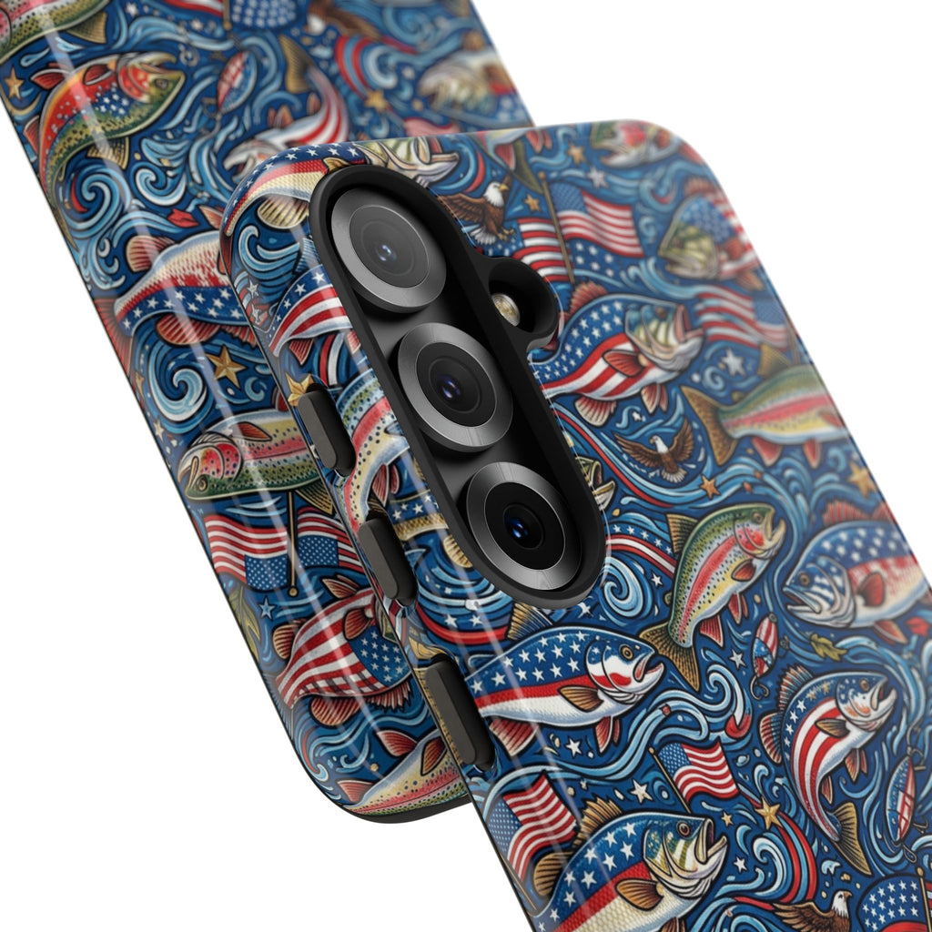 Patriotic Fishing Waters Phone Case Printify