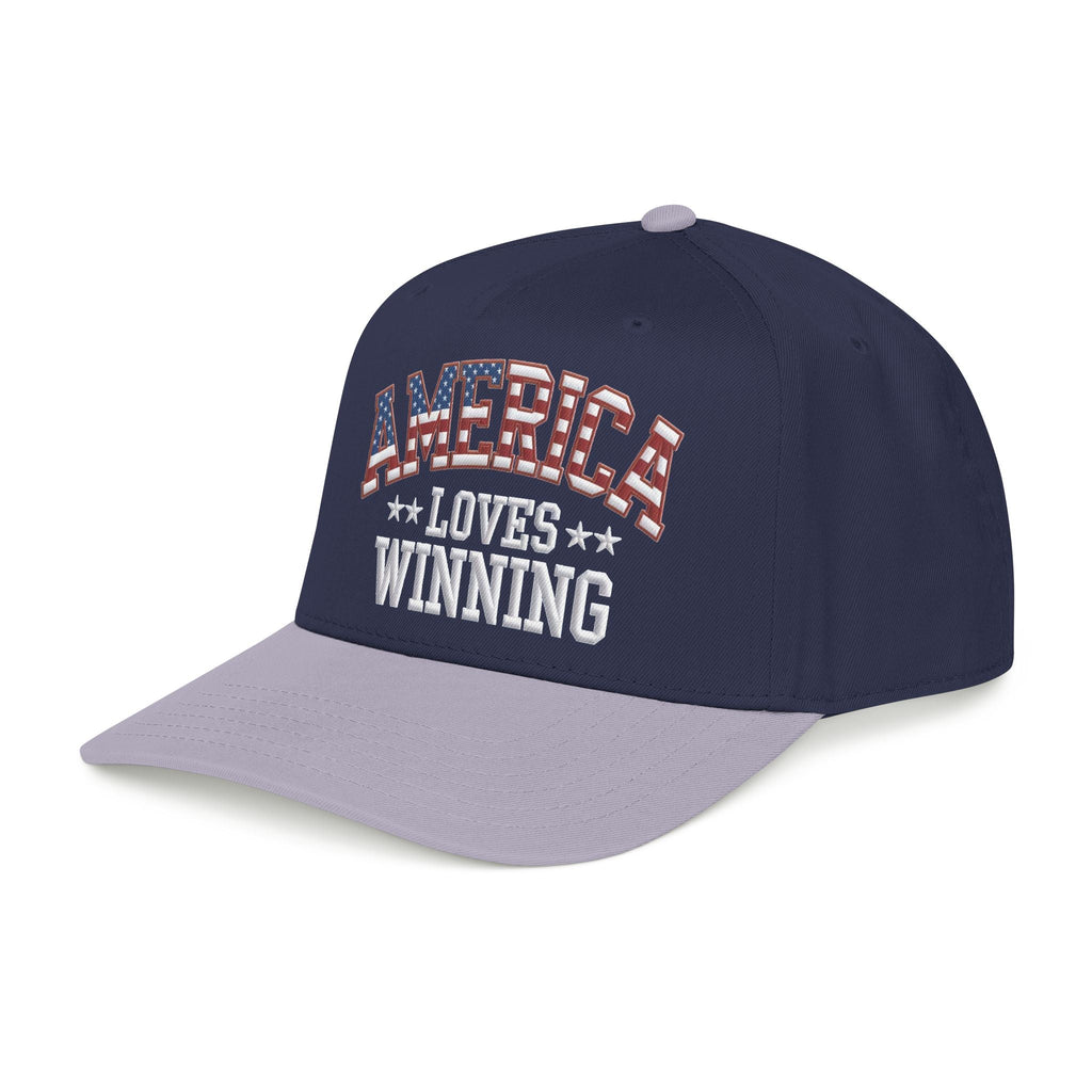 America Loves Winning Patriotic Hat – American Flag Cap